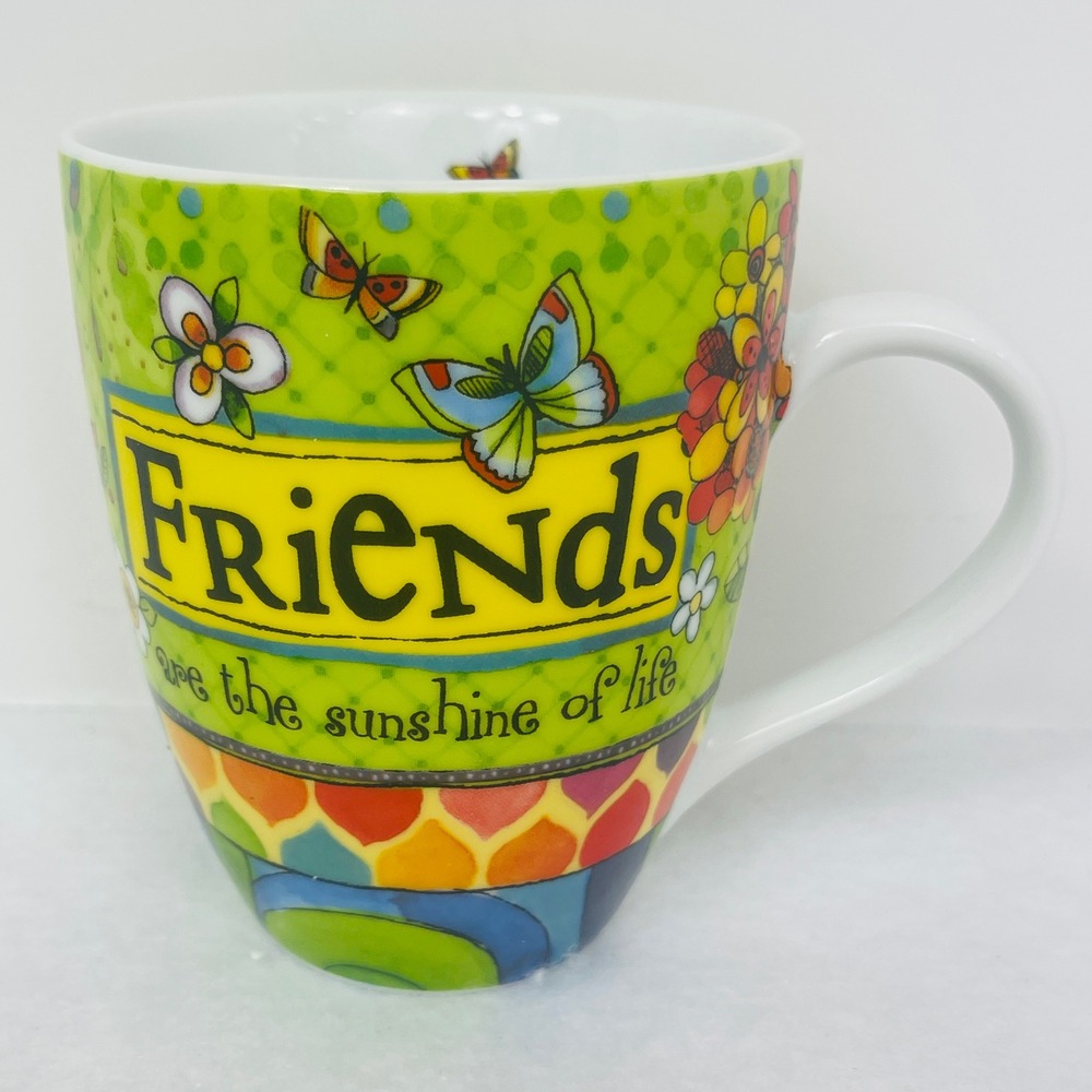 DaySpring Coffee Mug Friends Are The Sunshine Of Life Proverbs 17:17 Green Multi
